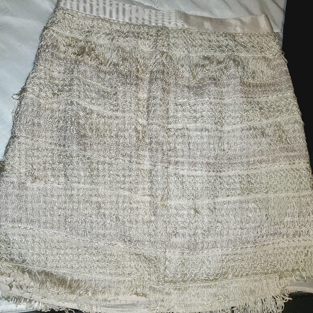 Miami Embroidered Fringe Skirt